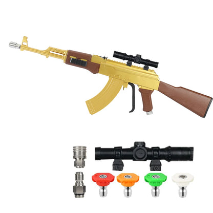AquaForce Gold high-pressure foam cannon kit with 4 quick-swap nozzles and universal adapters
